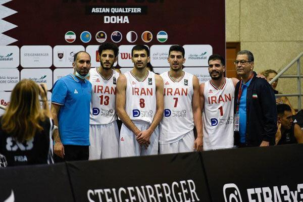تیم بسکتبال سه به سه زیر 23 سال ایران راهی مرحله نیمه نهایی شد